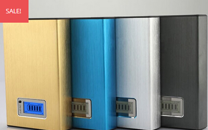 Golden high capacity dual usb portable 22000mah power bank for htc samsung iphone nokia