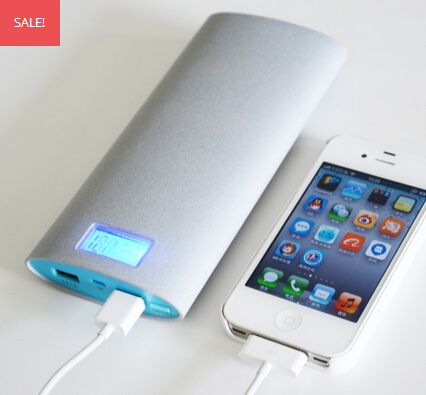 Dual USB portable power bank 12000mah for phones