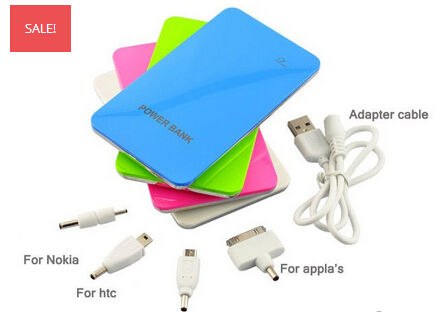 universal 8000mah power bank with two USB out