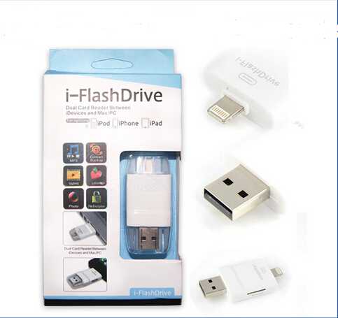 2016 New product otg Card Reader i-Flash Drive with App for iPhone 6 iphone 5 5S iPad iPad Air iPad 