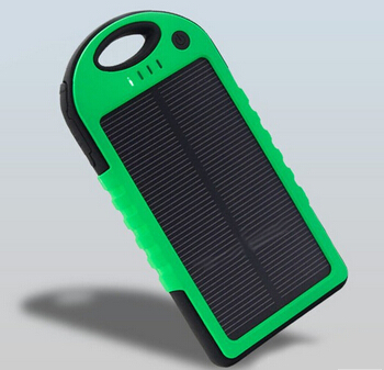 5000mah waterproof Shockproof Solar Panel Charger Power Bank 