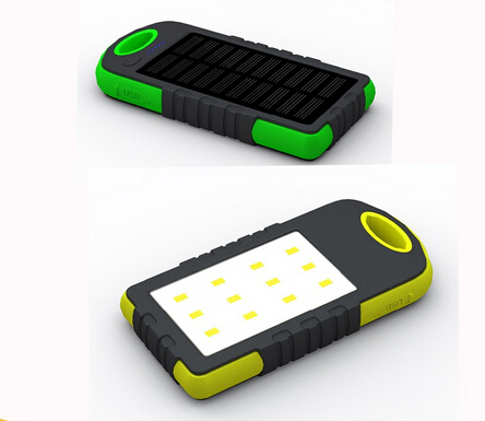 Outdoor Travel Waterproof Solar Power Bank Portable Solar 10000mah Battery For Mobile Phone Charger 
