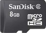 SanDisk  8GB MicroSDHC Card