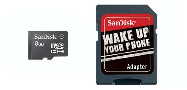 SanDisk  8GB MicroSDHC Card