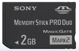 Sony 2GB Memory Stick Pro Duo Mark II Version