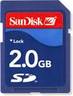 Sandisk 2GB SD Card