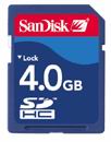 Sandisk 4GB SDHC Card