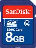 Sandisk 8GB SDHC Card