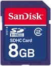 SanDisk 8GB SDHC Card