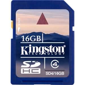 Kingston 16GB SDHC card