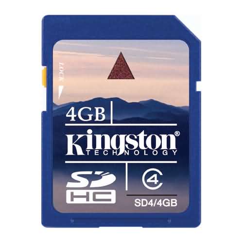 Kingston 4GB SDHC card