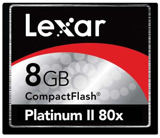 Lexar Platinum II 80x 8GB CompactFlash Card