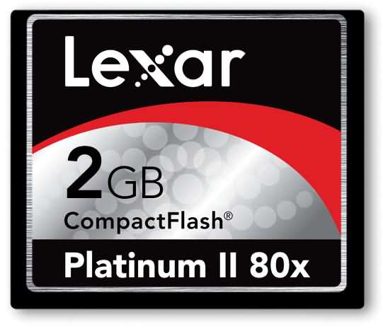 Lexar Platinum II 80x 2GB CompactFlash Card