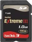 SanDisk Extreme III 1GB SD card