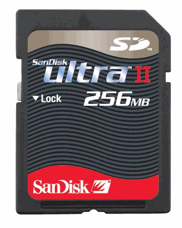 Sandisk ULTRA II  256MB SD Card