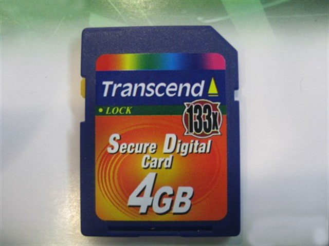 Transcend 133x 4GB SD Card