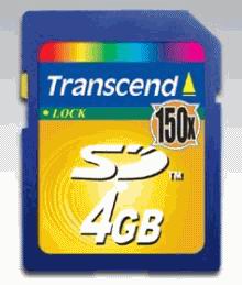 Transcend 150X Ultra 4GB SD Card