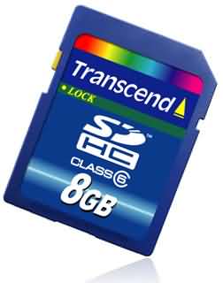 Transcend 150X Class 6 8GB SDHC Card