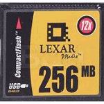 Lexar Media Hi-speed 256MB Compact Flash Card