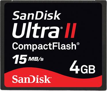 SanDisk Ultra II 4GB Compact Flash Memory Card