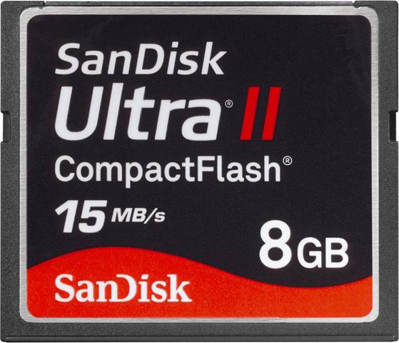 SanDisk Ultra II 8GB Compact Flash Memory Card