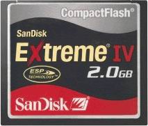 SanDisk Extreme IV 2GB Compact Flash Memory Card 40MB/s Edition