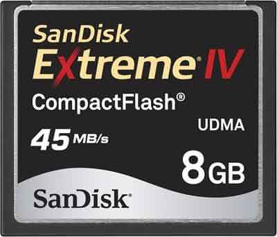 SanDisk Extreme IV 8GB Compact Flash Card