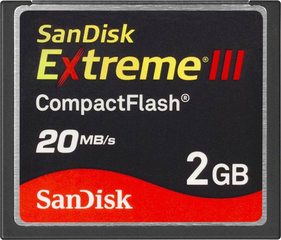 SanDisk Extreme III 2GB Compact Flash Memory Card