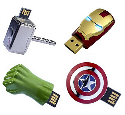 16gb 32gb 64gb 128gb avengers usb flash drive 2.0 with free sample