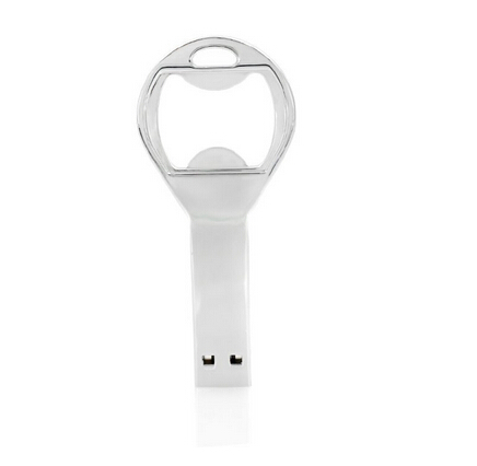 Mini usb flash drive silver body bottle opener bulk 1GB-64GB usb flash drives