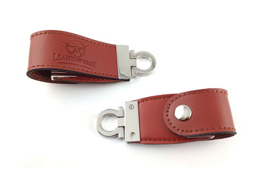 embossing logo on leather usbpromotion oem leather bracelet usb flash